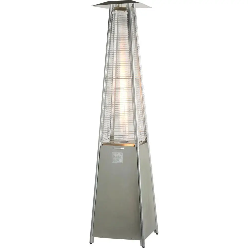 Pyramid Patio Heater Suppliers And Lava Heat Stainless Steel Natural Gas Cylindrical 7 5 Ft Commercial Flame Patio Heater Non Remote Lhi 152