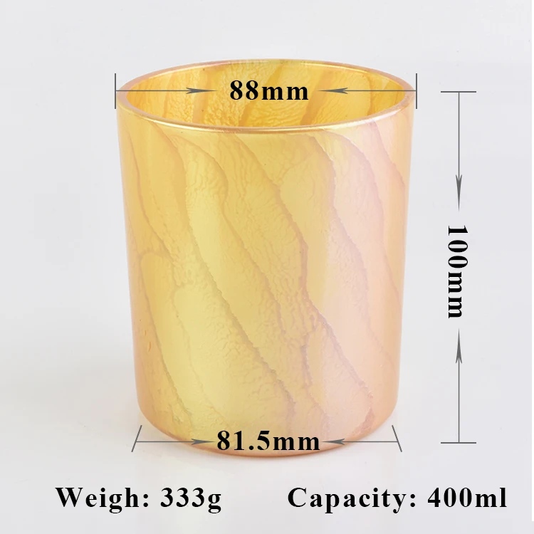 Luxury decorative glass candle jar supplier