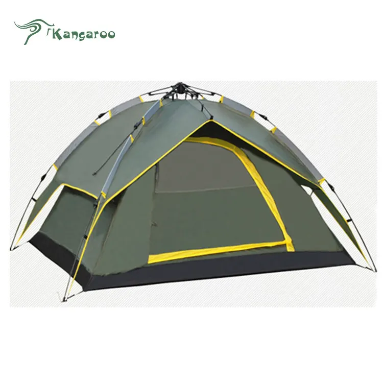 

Portable 190T Polyester+Mesh Yarn Double Layer Quick Set Automatic Open Outdoor Camping House Auto Tent