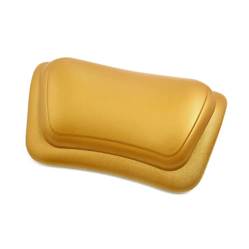 

Luxurious Soft Spa Bath Pillow Suction Cups, Golden