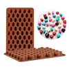 100pcs/lot New Arrival High Quality Silicone 55 Cavity Mini Coffee Beans Chocolate Sugar Candy Cake Mold