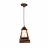 Vintage square storm lantern pendant light with Edison bulb