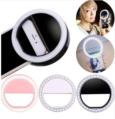 2018 Promotion gadget Selfie LED Ring Flash Light Camera Beauty light