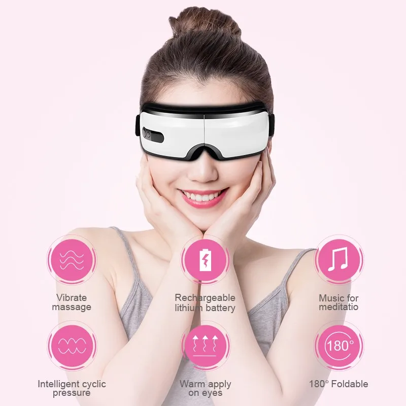 

High Quality and Fashionable vibrating eye care wrinkle remover dark circles eye massager, White