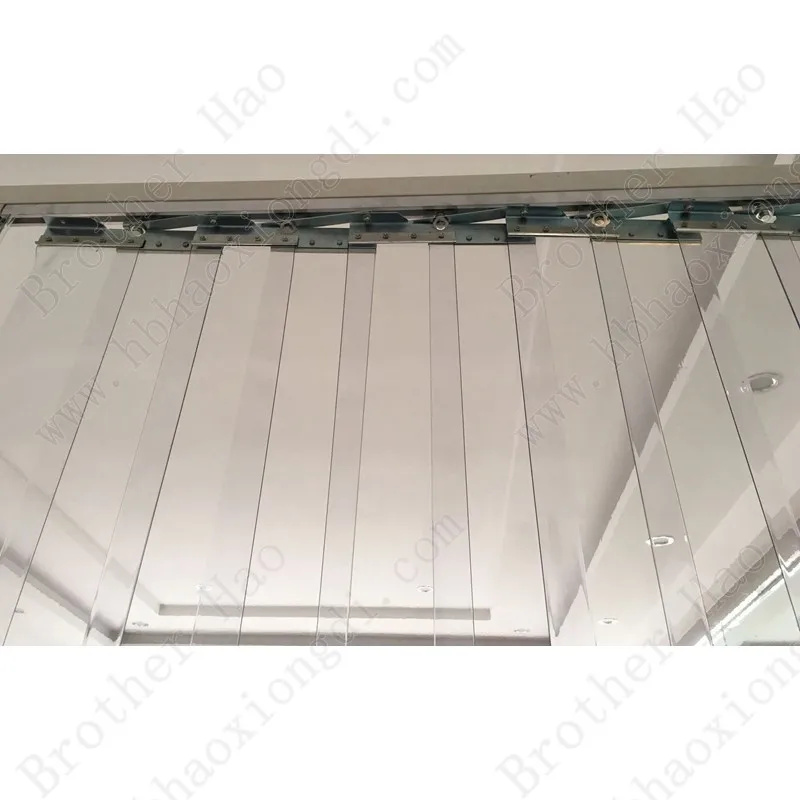 Accordion Iron Sliding Pvc Strip Curtain Hangers And Clips Buy