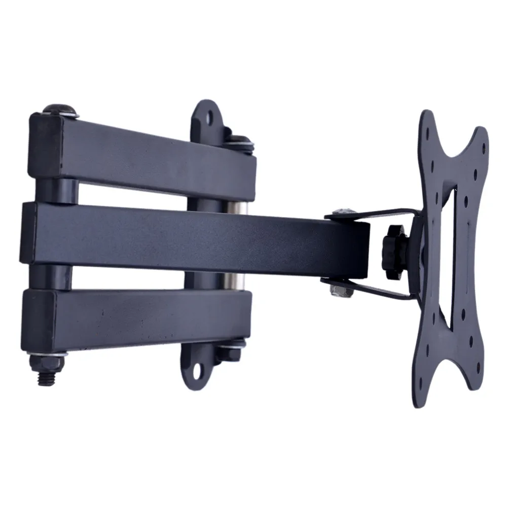 
Adjustable Universal Articulating Tilt Swivel Plasma Sliding Arm Black Full Motion Steel LCD LED Flat TV Wall Mount 
