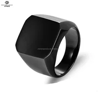 

2018 hottest high-end black color costume jewelry tungsten ring for men
