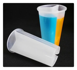 Image of 24oz Clear Plastic Drinking Cup 700ml PP Disposable Plastic Cup With 3 Drinks