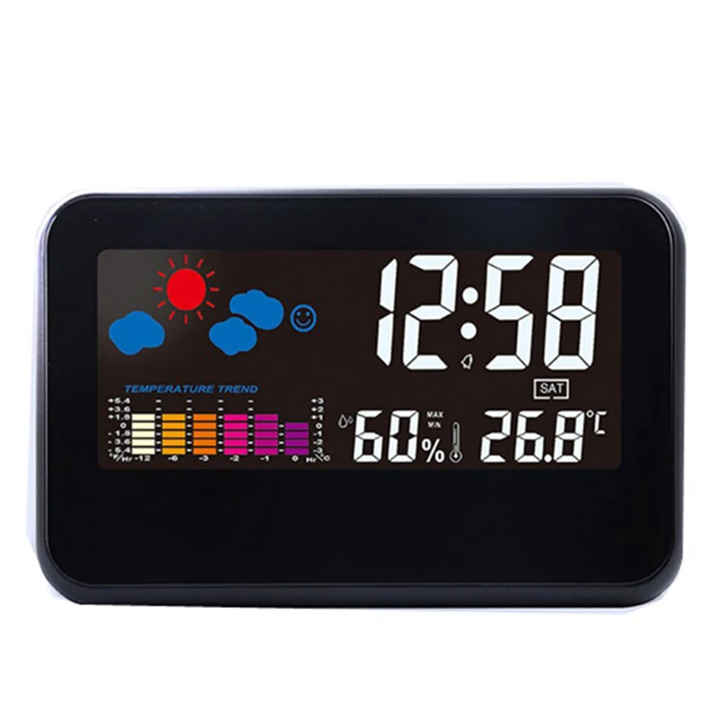 

KH-CL003 Table Hotel 24 Hour Analog Floor Standing Crystal Boy Weather Station Insert Digital Themes Sunrise Alarm Clock