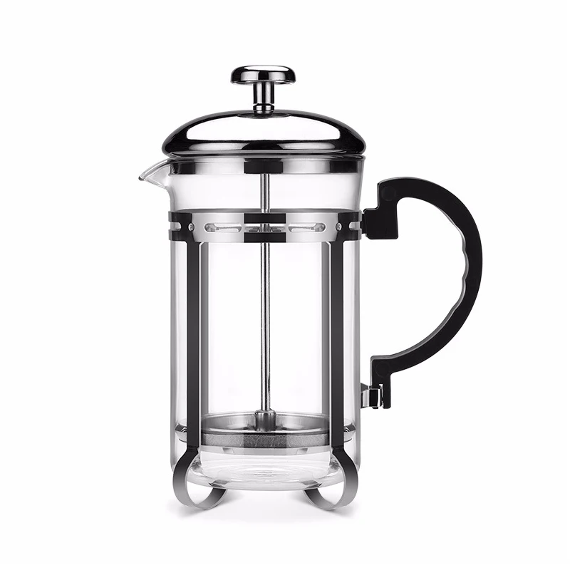 

Hot Sale High Quality Heat-Resistant Glass Tea Pot Stainless Steel Plunger