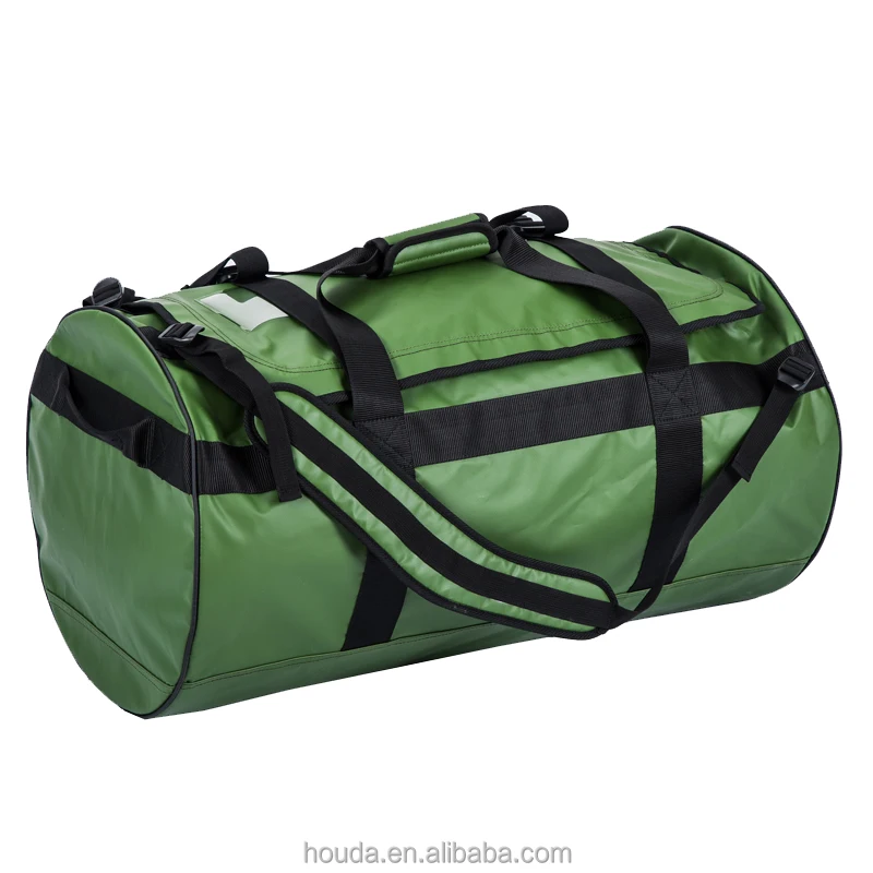 

High Quality 1000D PVC Tarpaulin Waterproof Travel Duffel Bag for Sport Gym Travel Hiking Camping, Green duffel bag