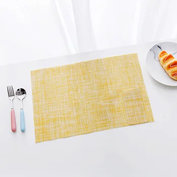 High Quality Pvc Table Mats For Restaurant Plastic Woven Placemat