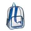 Custom Logo School Security Transparent Plastic Waterproof See Thru School Clear Backpack