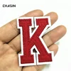 custom your own alphabet embroidery letter patch for clothing