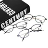 SuperhotSouth Korean Men Vintage Ultra-light Carbon Tungsten Steel Glasses Frame Women Decorative Small Oval Myopia 103209