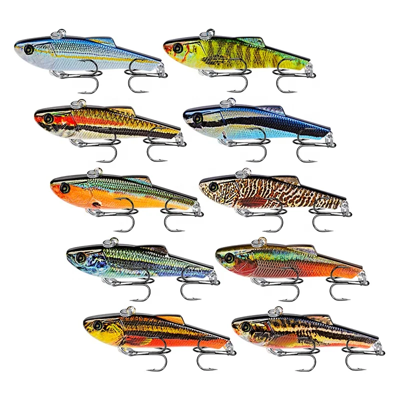 

Pencil Fishing Lures VIB Bait Plastic Hard Artificial Wobblers 7g 7cm Fishing Tackle 3D Eyes Bass Baits, 10 colors