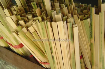 Haluskan Bagian Tak Potongan Bambu  Warna Alam Untuk 