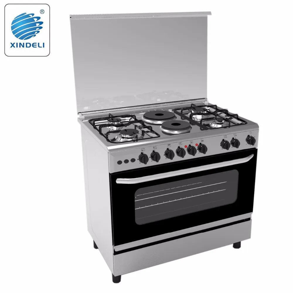 36 Inch Freestanding Gas Stove With Electric Oven 2 Hotplates For Home