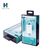 Eco-friendly art paper USB cable charger paper packaging box with clear window