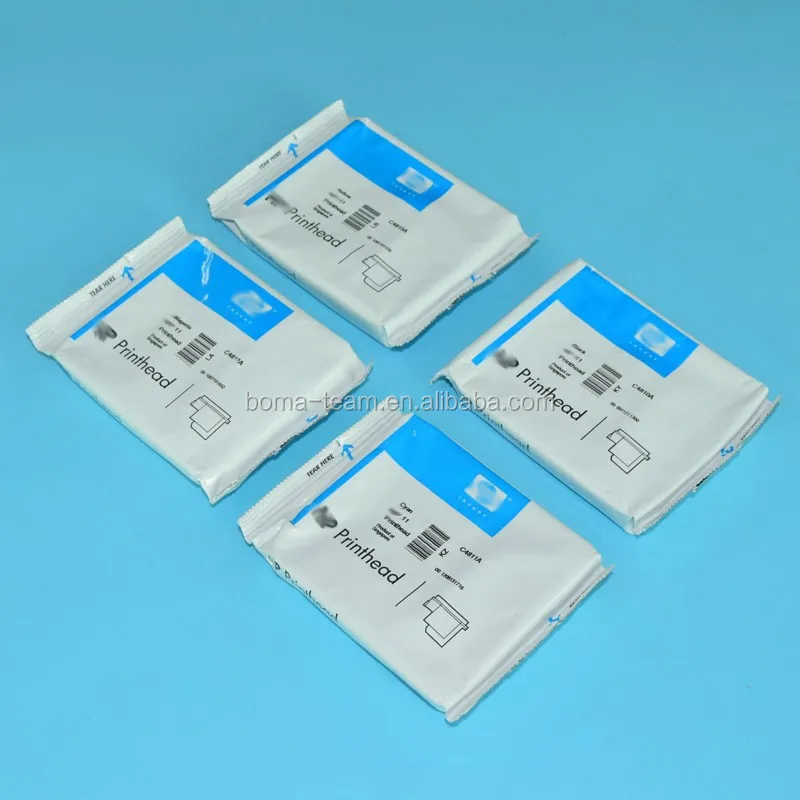 4pcs/set Original New Printhead For Hp11 Print Head C4810 C4811 4pcs/set Original New Printhead For Hp11 Print Head C4810 C4811