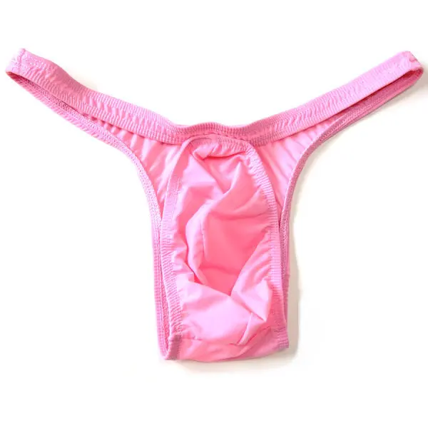 Male sexy thong see through temptation bags briefs mens thongs and g strings buckle panties men
