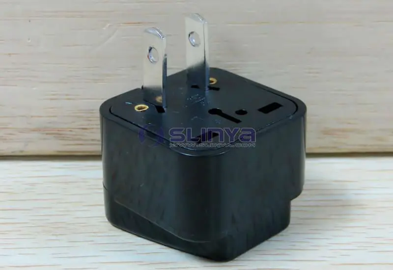 Black/white 2 Pin American Polarized Plug Made By Abs And Copper Buy