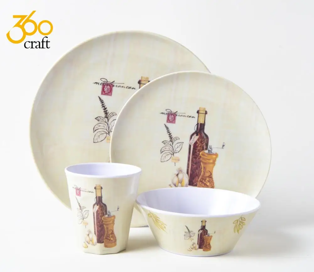 Eco Friendly Bamboo Melamine Dinner Set In Karachi Pakistan Lahore