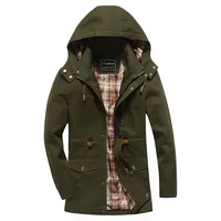 

wholesale windproof casual long autumn winter mens cotton jacket, coat, hooded mens winter jacket