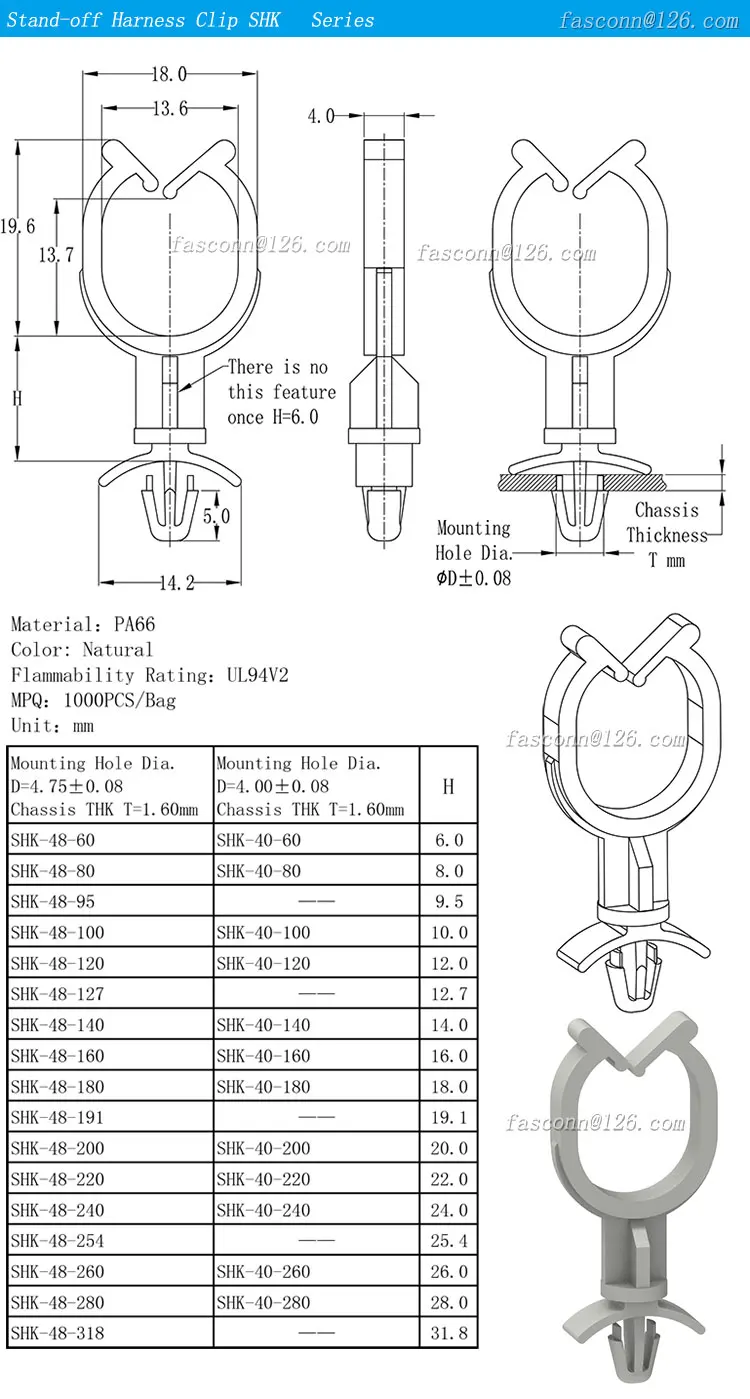Push Mount Lock Loop Cable Clamp,Side Entry Twist Lock,Blind Hole Fir