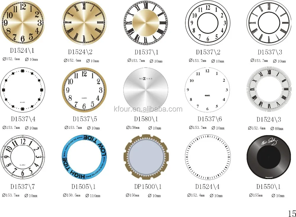 Aluminum/pvc Clock Dial - Buy Clock Face For Printing,Square Clock Face ...