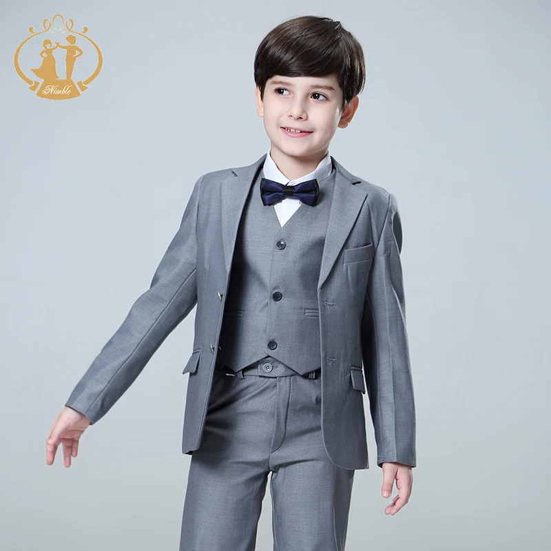 

Shipping Cost Can Be Discussed Nimble Little Boys Wear In Formal Occasion Solid Black Handsome Baby Boy Suit, Optional