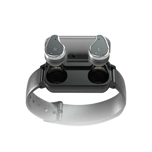 T89 Heart Rate Monitor Bluetooth Headset Leather Bracelet