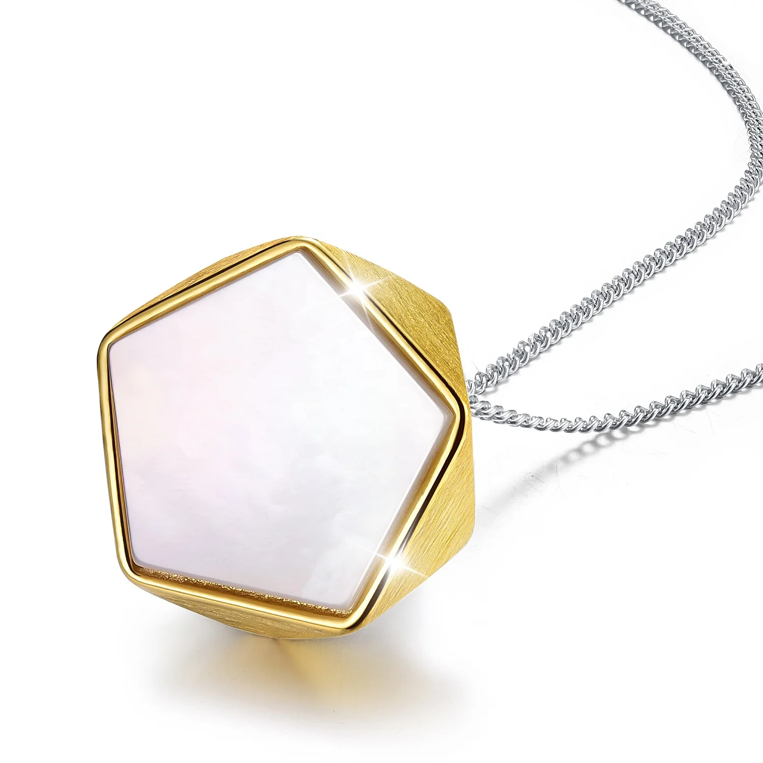 

Wholesale New Style Silver Geometric angel pendant