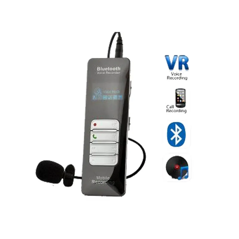 

digital voice recorder with bluetooth HNSAT DVR-188 for mobile phone conversation recording, Black/colorful