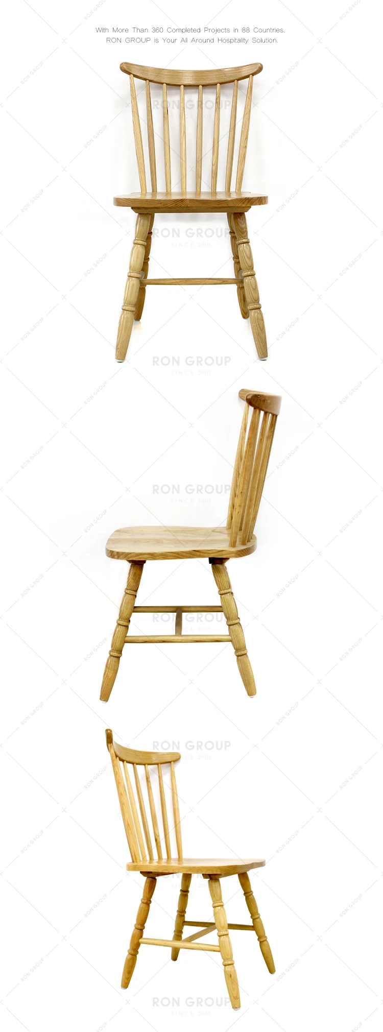 Foshan wholesale restaurant modern beech wooden dining chair