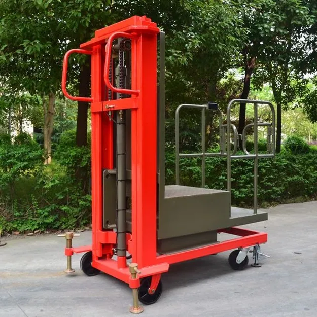 European standard well-made Semi electric order picker 300kg 1.6-3.0M semi-electric order picker mini order picker
