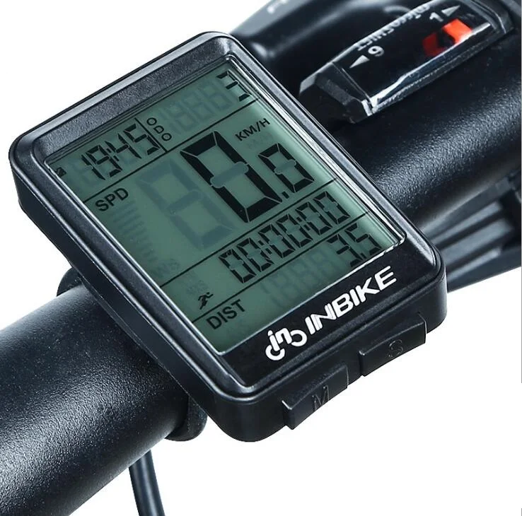 
English Wired Or Wireless Mileage Measurement Backlight Bicycle Computer 