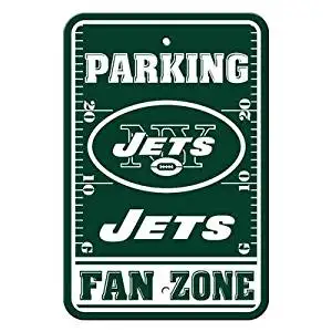 New York Jets NFL "Fan Zone" Parking Sign 12" x 18"