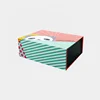 Flat Gift Packaging Cardboard Rigid Magnetic Custom Print Clothing Folding Paper Box