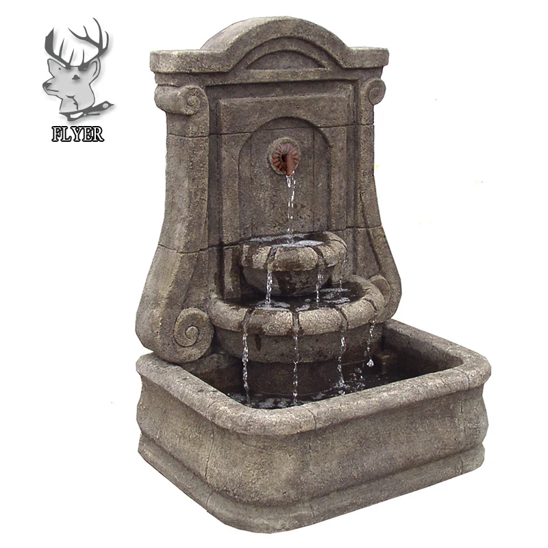 Roman Style Antique Stone Garden Water Fountain Hand Carved Limestone