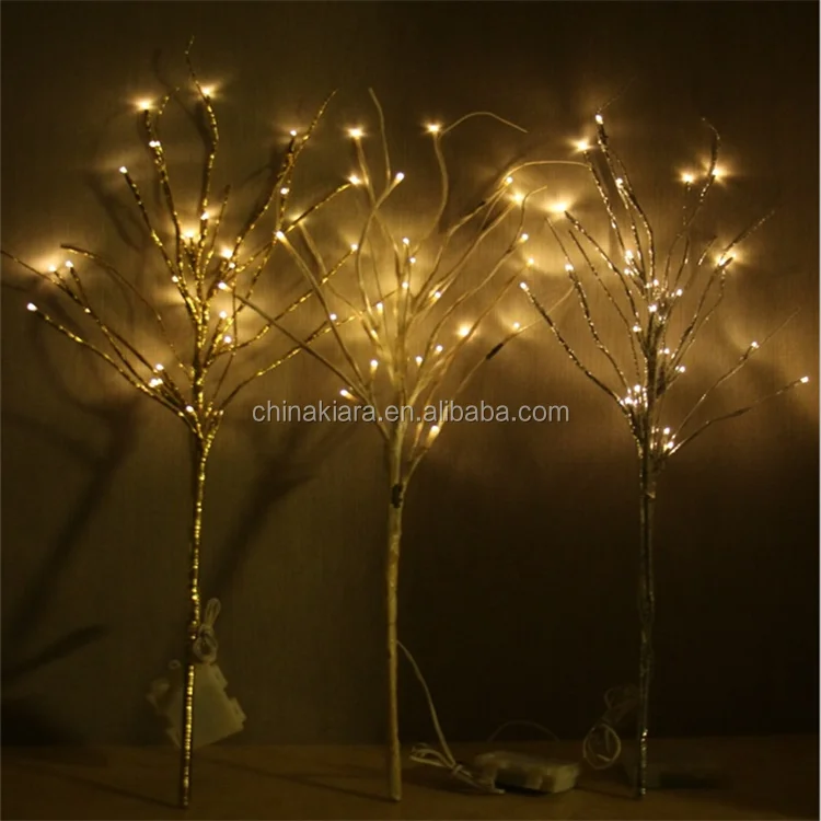 Brown/Black Branch Twig Branch Decoration with LED Wire Lights 100cm/ LED lights 