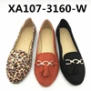 woman shoes new designs flat sandals girl footwear around gold material machine deep color Comfortable casual
