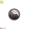 Custom animal logo rivet button designer small metal press buttons for trouser