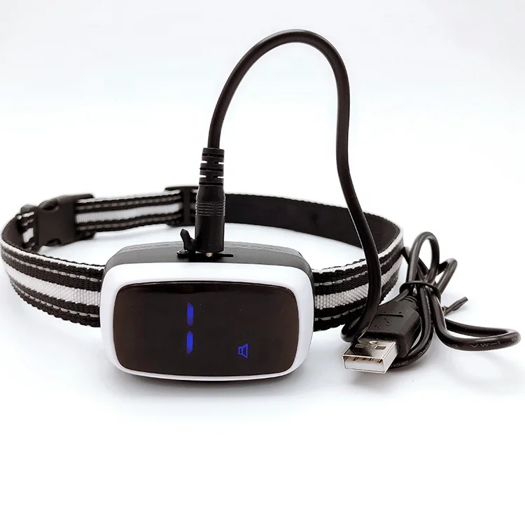 

Replaceable Strap Bark Stop Dog Collar Rechargeable Vibration Shock Bark Collar, White;pink;blue;green;orange