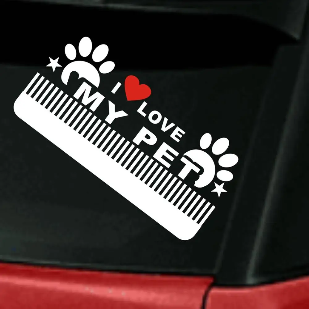 

I LOVE MY PET Letters Style Film Car Stickers Vehicle Adhesive decorative Vinyl Decal Sticker, Multi
