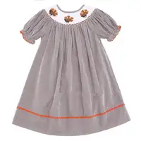 

Wholesale 2019 New Kids Thanksgiving Clothes Smock Thanksgiving Dress Girl