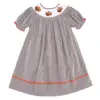 Wholesale 2019 New Kids Thanksgiving Clothes Smock Thanksgiving Dress Girl