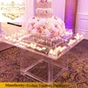 Wedding supplier decorative transparent clear acrylic cake table