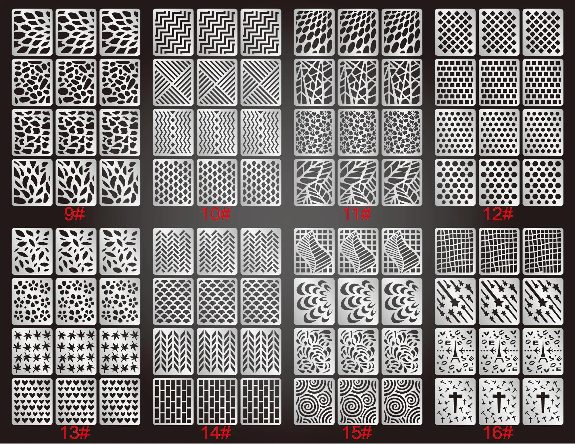 plantilla calada con laser para decorar unas plantilla guia de puntas de transferencia pegatina con diseno de corazones estrellas y peces buy hueco