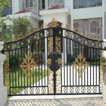 New Design Wrought Iron Gate Indian House Main Gate Designs For Garden